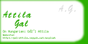 attila gal business card